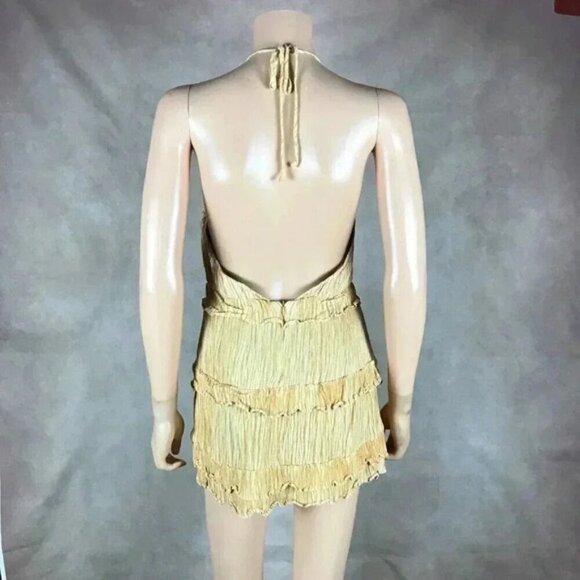 LULUS Tiered Mini Halter Dress Size XS - Picture 7 of 9